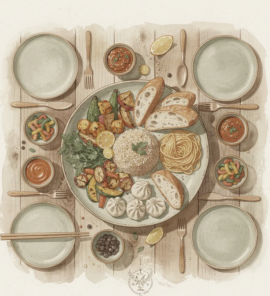 La cuisine mondiale, voyage en 5 continents et 100 saveurs