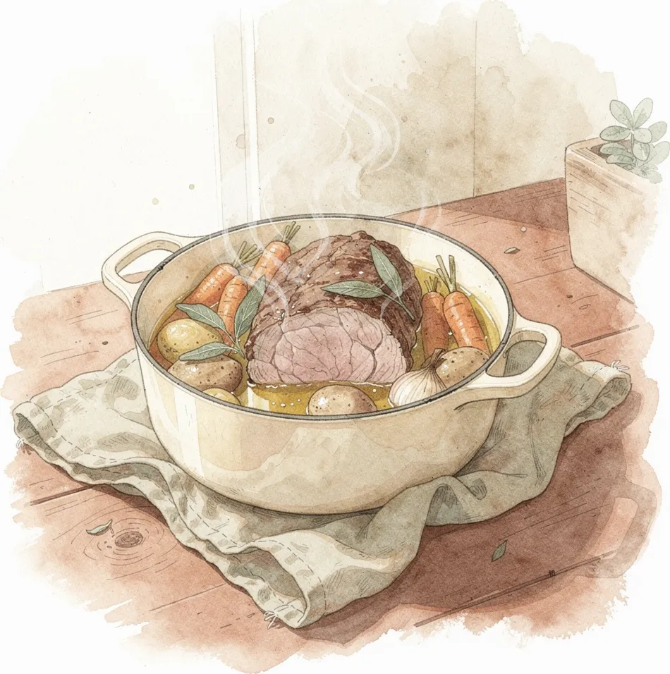 Rôti de veau en cocotte : temps de cuisson, astuces et 3 variantes