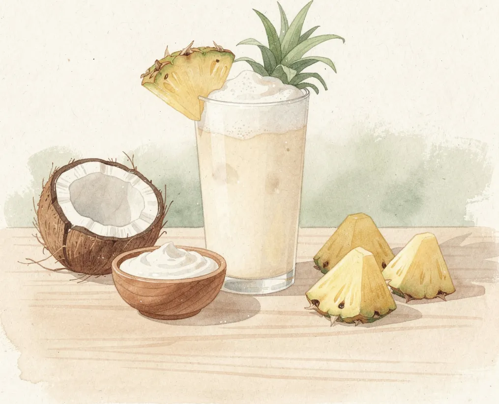 Pina colada maison : la recette authentique en 5 minutes